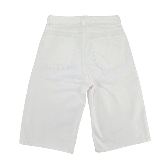 EB DENIM White Bermuda Shorts | Minimalist Summer Street Style USA 100% Cotton‎ - Picture 3 of 5